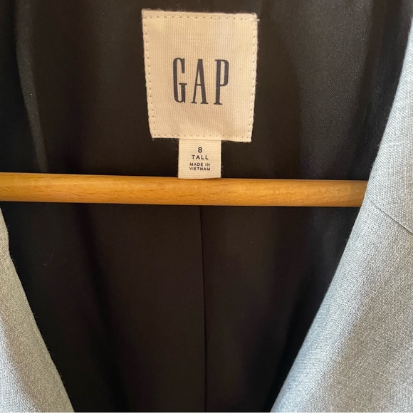 SOLD - GAP Blazer, Light Gray, Size 8 Tall - Picture 2 of 4